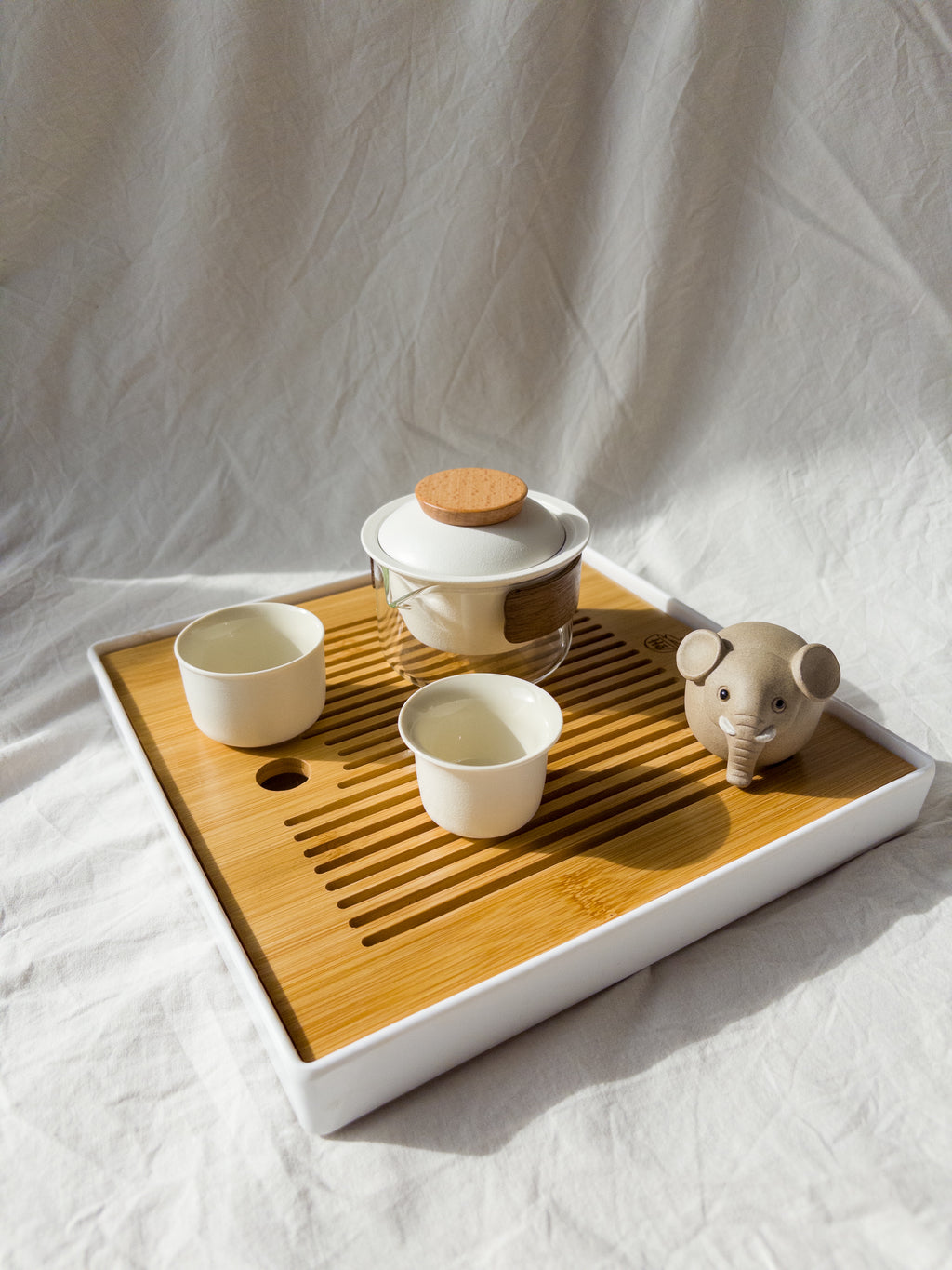 Tea travel set with bag