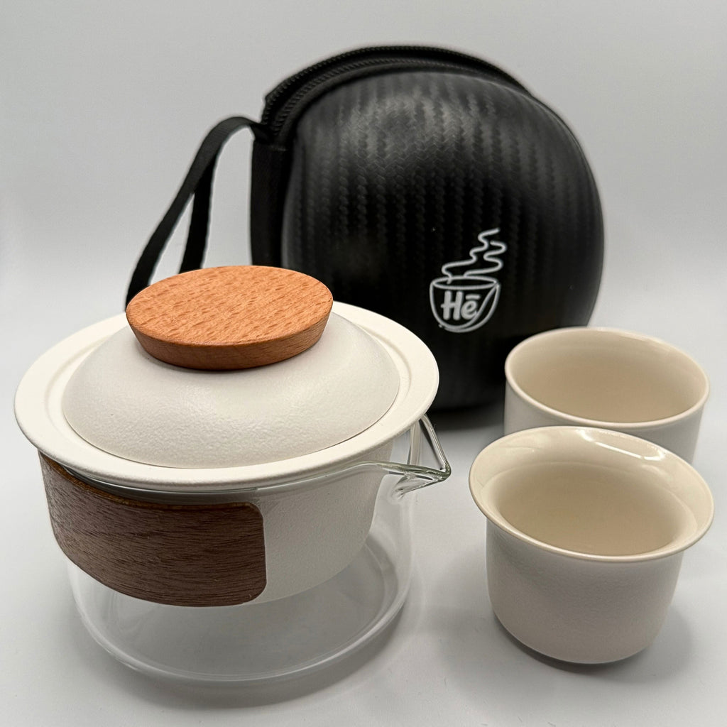 Tea travel set with bag
